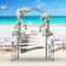 Garden Arbor with Door and Latch, 2-in-1 Outdoor Lawn Decoration